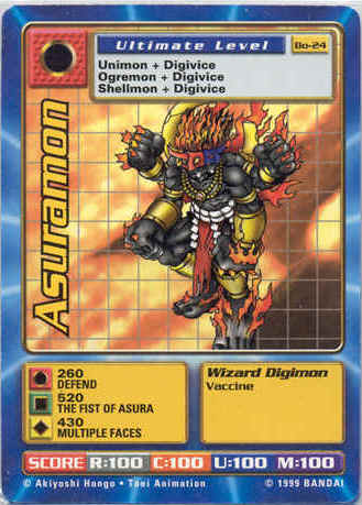 Vilemon cp-14 Digimon Card Bandai 1999 