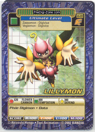 lillymon card