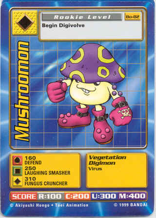4X Mushroomon ⭐️BT1-065 C Digimon V1.0 NM PACK FRESH 
