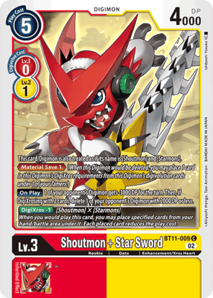 Card: Shoutmon + Star Sword
