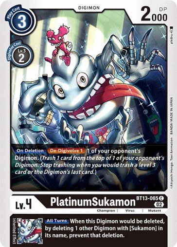 PlatinumSukamon (BT13-065) - Digimon Card Database