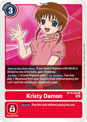 Card: Kristy Damon