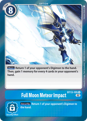 Full Moon Meteor Impact