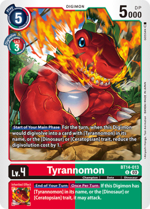 Card: Tyrannomon