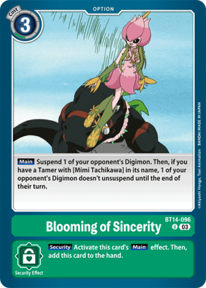 Card: Blooming of Sincerity