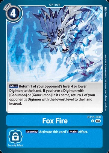 Card: Fox Fire