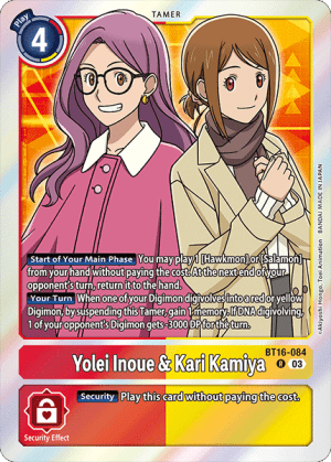 Card: Yolei Inoue & Kari Kamiya