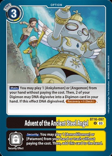 Card: Advent of the Ancient Steel Angel