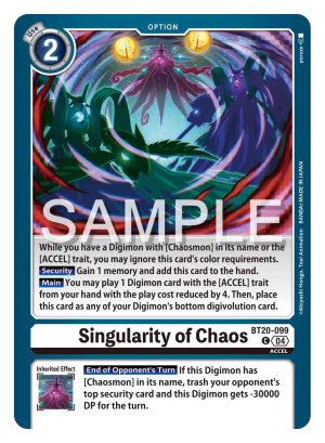 Card: Singularity of Chaos