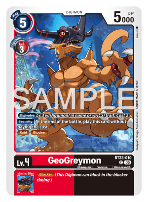 Card: GeoGreymon