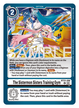 Card: The Sistermon Sisters Training Gym