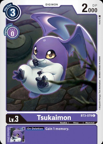 Tsukaimon (BT3-079) - Digimon Card Database