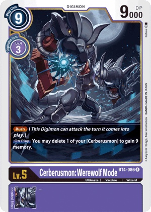Card: Cerberusmon: Werewolf Mode