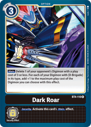 Card: Dark Roar