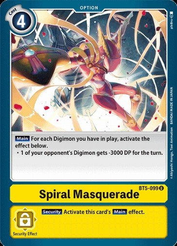 Spiral Sword BT2-103 Digimon Card Game 