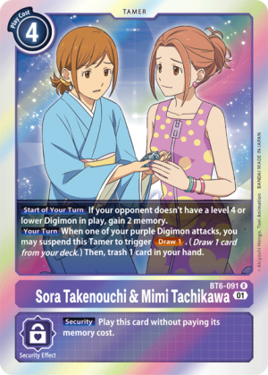 Card: Sora Takenouchi & Mimi Tachikawa