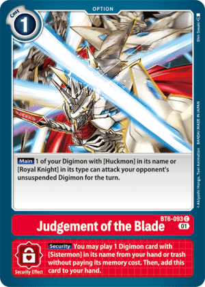 Card: Judgement of the Blade