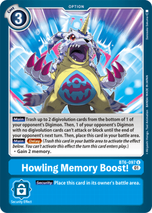 Howling Memory Boost! (BT6-097) - Digimon Card Database
