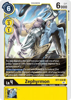 Card: Zephyrmon