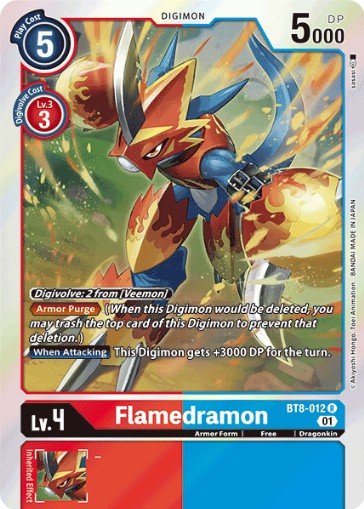 Flamedramon Bt8 012 Digimon Card Database