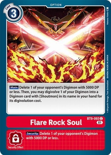 Flare Rock Soul (BT9-093) - Digimon Card Database