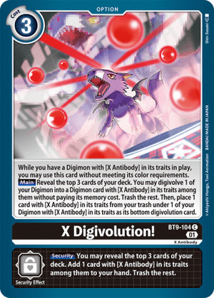 Card: X Digivolution!