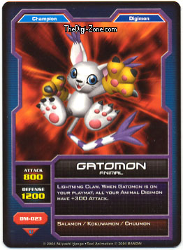 digimon gatomon card
