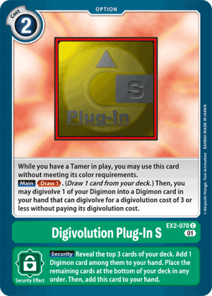 Card: Digivolution Plug-In S