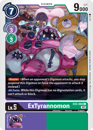 Card: ExTyrannomon