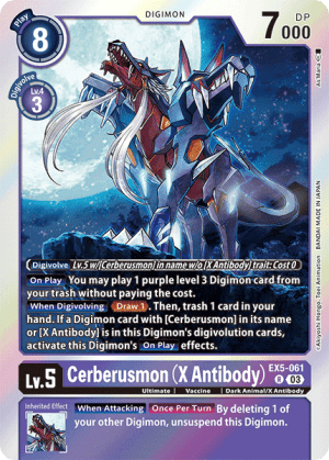 Card: Cerberusmon (X Antibody)