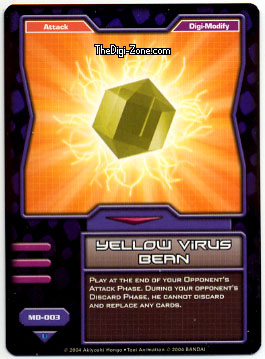Card: Yellow Virus Bean