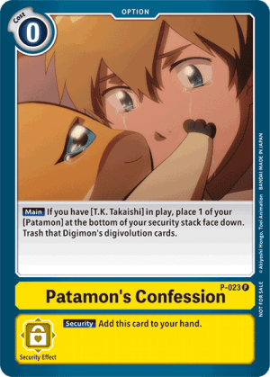 Card: Patamon's Confession