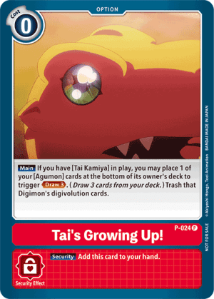Card: Tai's Growing Up!