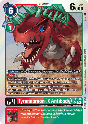 Card: Tyrannomon (X Antibody)