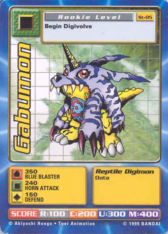 Gabumon BT2-069 Digimon Card Game