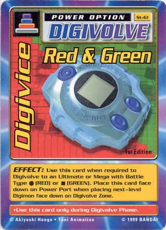 Card: Digivice Red & Green