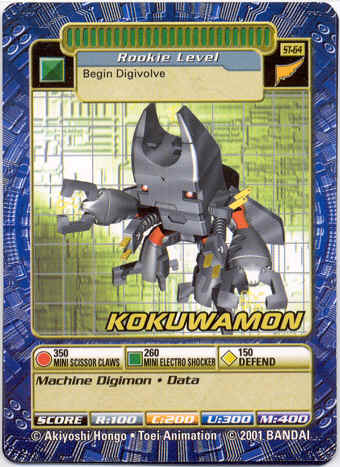 Kokuwamon BT1-068 Digimon Card Game 