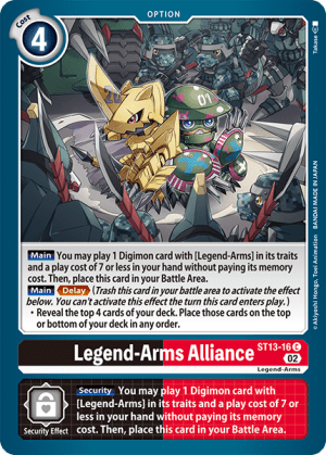 Card: Legend-Arms Alliance