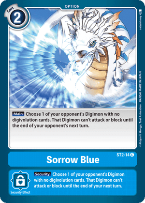 Card: Sorrow Blue