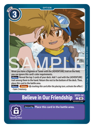 Card: Believe in Our Friendship