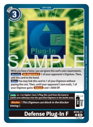 Card: Defense Plug-In F